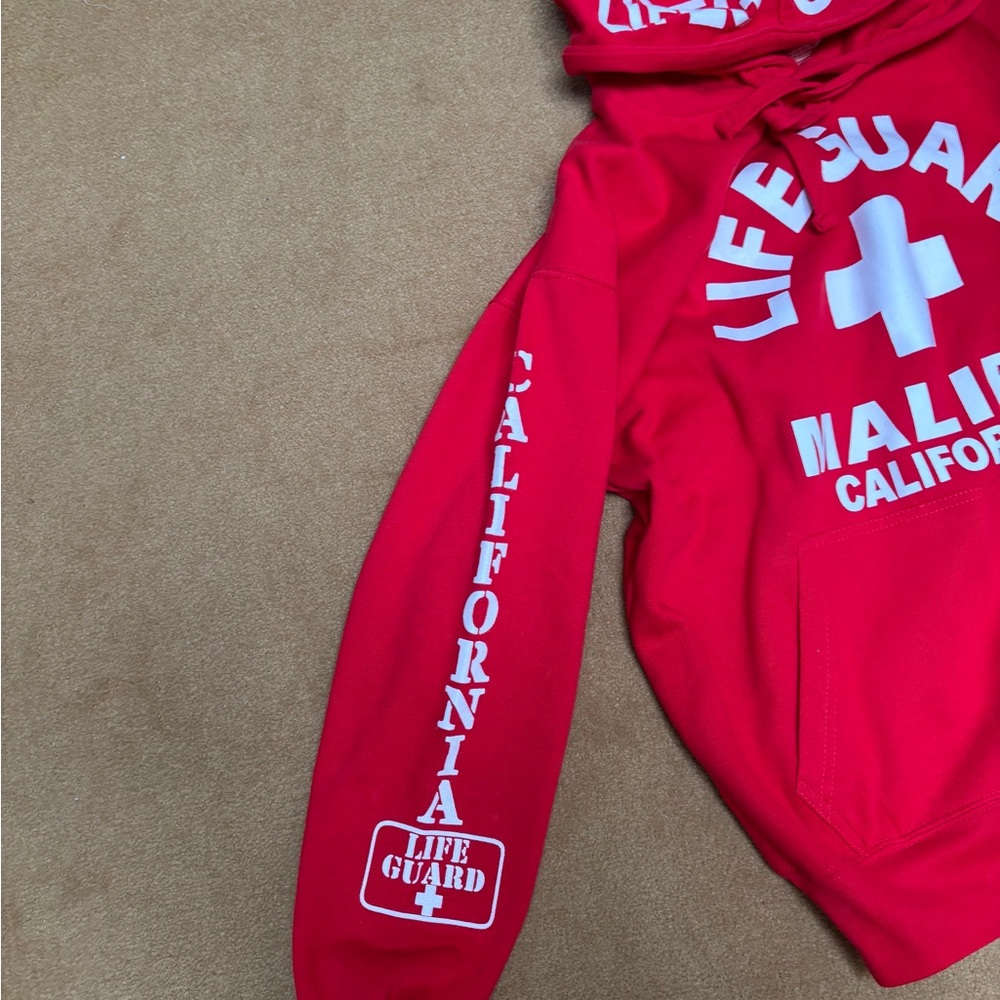 Red Lifeguard Hoodie